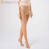 Колготки компрессионные с закрытым носком, класс компрессии 1, цвет бежевый ТК.961 Evolution