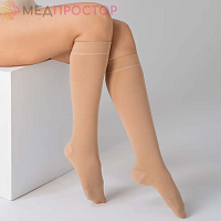 Гольфы компрессионные с закрытым носком, класс компрессии 1, цвет бежевый  ТК.911 Evolution