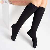 Гольфы компрессионные с закрытым носком, класс компрессии 2, цвет черный ТК.911 Evolution